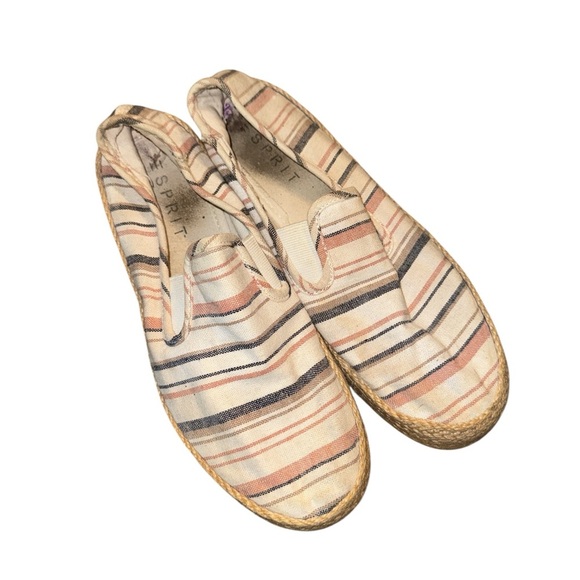 Esprit Multicolor Striped Espadrille Flats - Picture 2 of 6